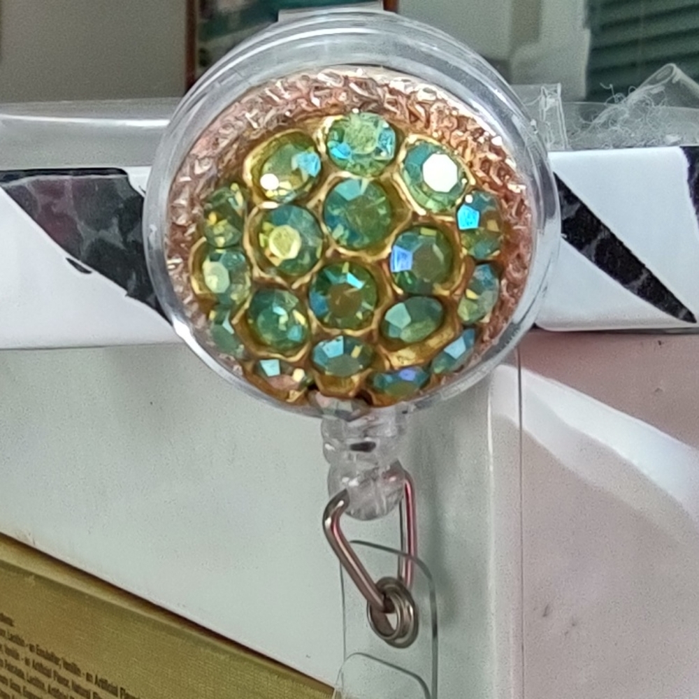 AB Crystal ID Badge Holder